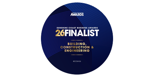 SCBA 2026 Finalist 2026 Sunshine Coast Business Awards Finalist - Building, Construction & Engineering